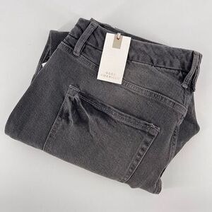 Good American High-Rise Skinny Jeans Gray Denim Stretch Women's Size 16‎